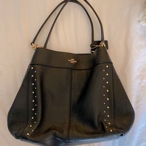COACH LEXY SHOULDER BAG WITH STUDS